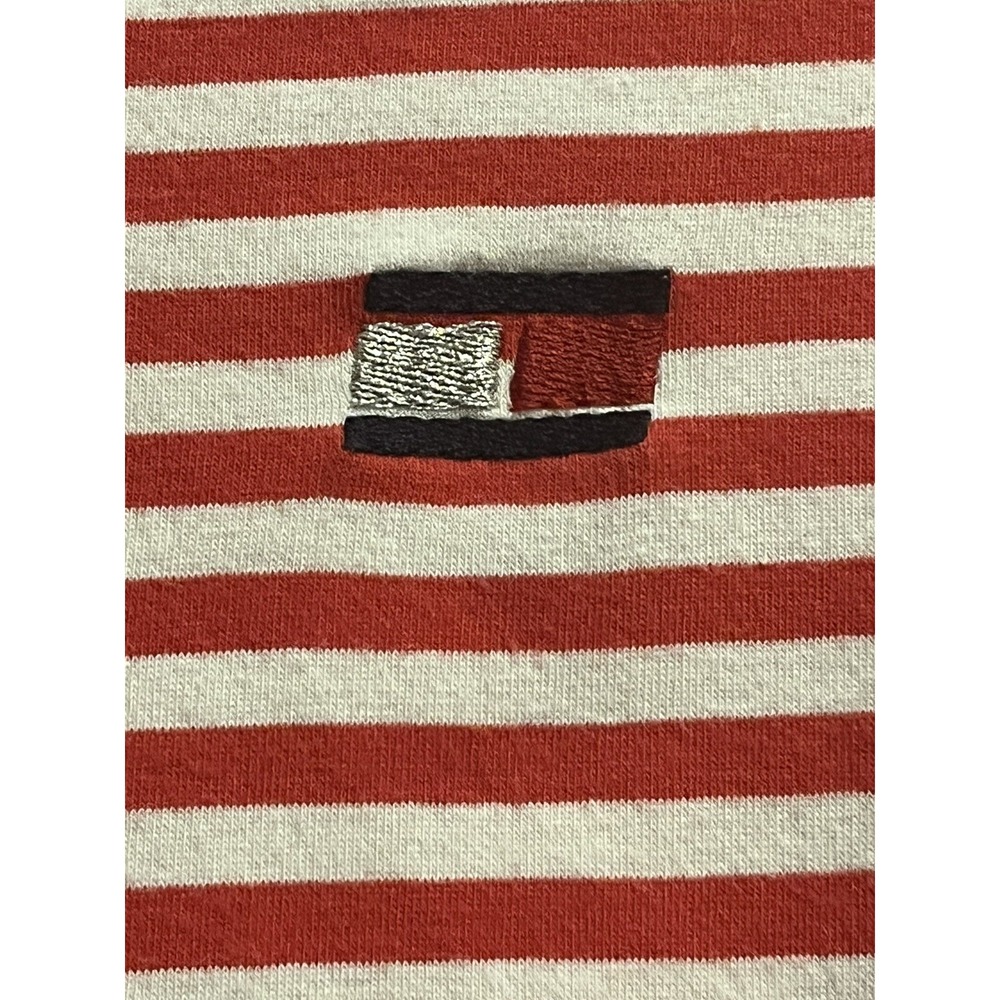 Tommy Hilfiger Sport Women's M Top Long Sleeve Stripe Boat Neck Lightweight - Picture 3 of 5